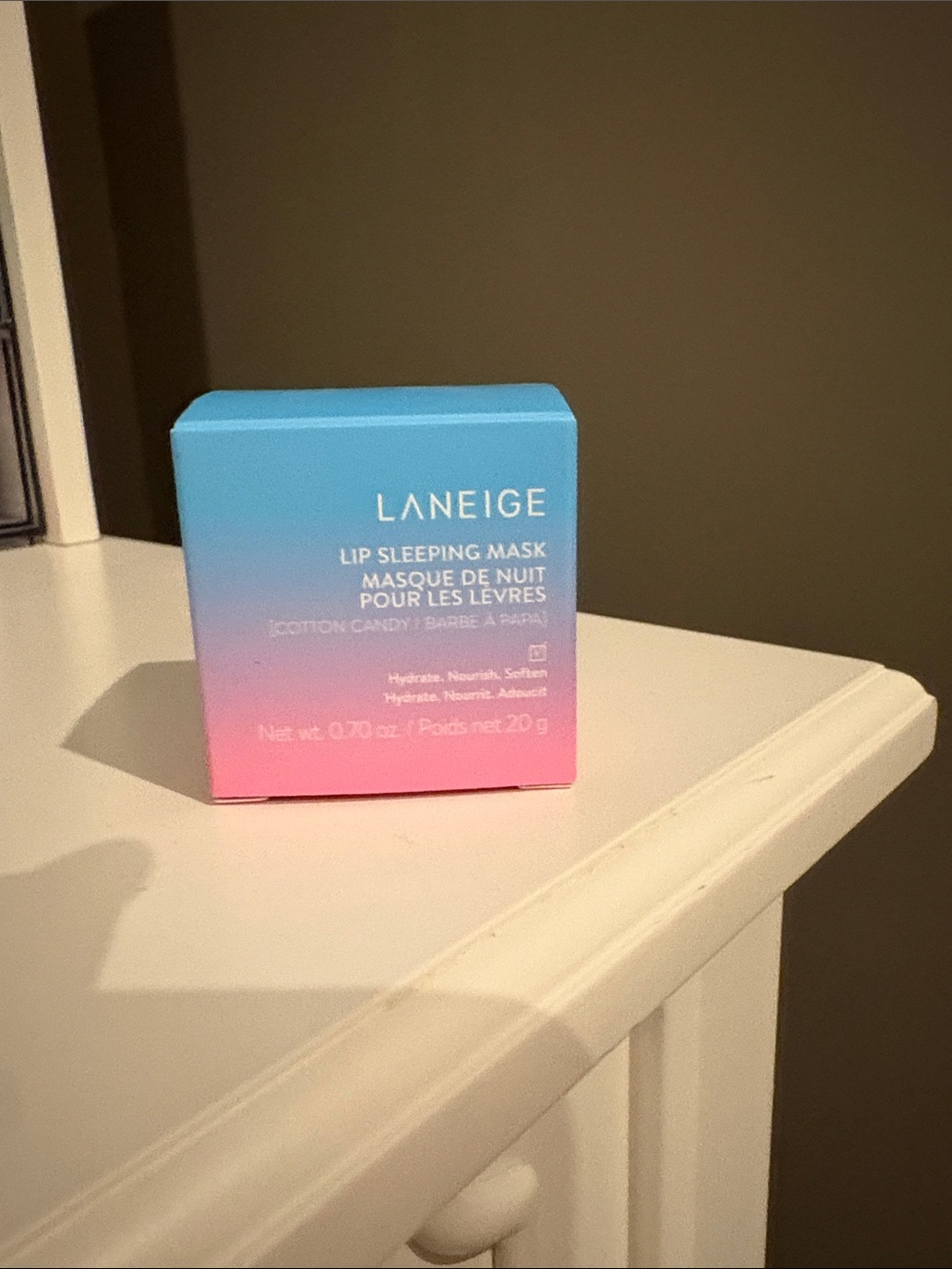 LANEIGE Lip Sleeping Mask - Blue to Pink Gradient Packaging (Cotton Candy)